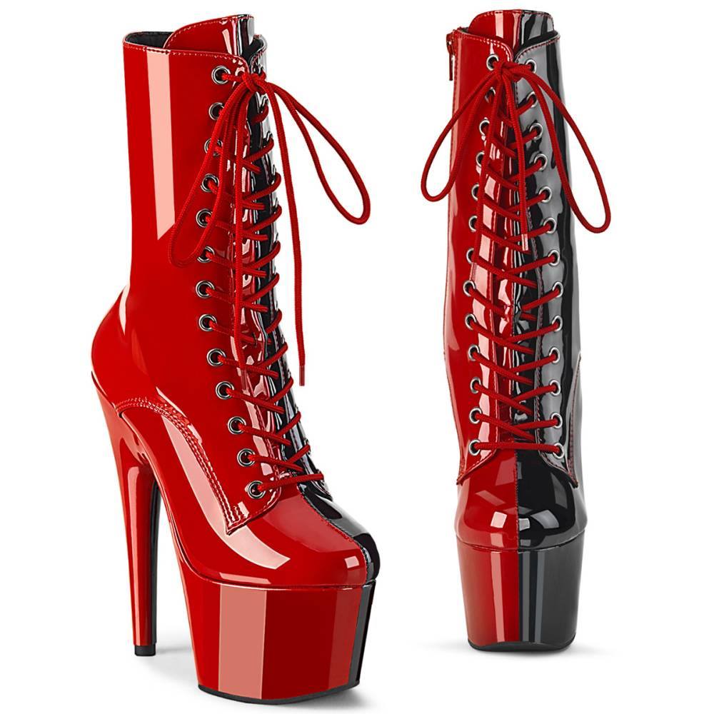 Pleaser - ADORE1040TT Bottes de plateforme, Pole dance chaussures - Rouge/Noir Product image